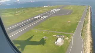 Awesome Boston Landing American Airlines A321 Flight AA1148