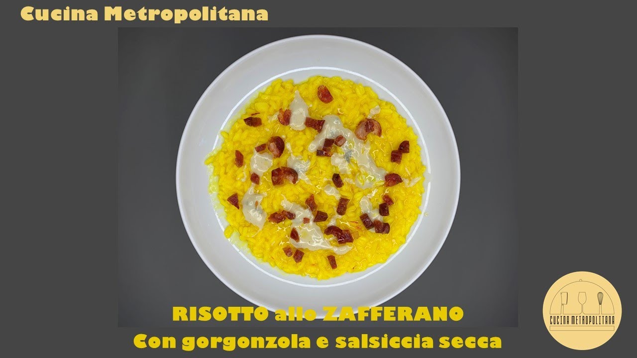 RISOTTO allo ZAFFERANO con e salsiccia PRIMO PIATTO della