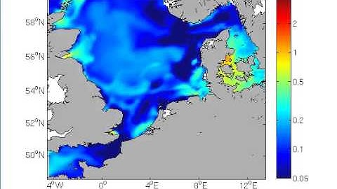 GETM-ERSEM Model Dynamics:Phosphate (wmv)