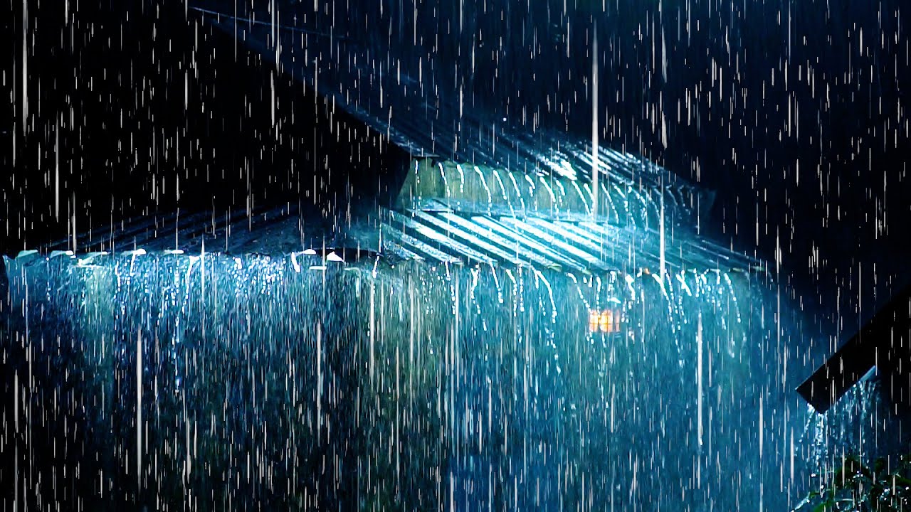 Duerme al Instante con Lluvia Fuerte y Masivos Truenos en un Techo ...