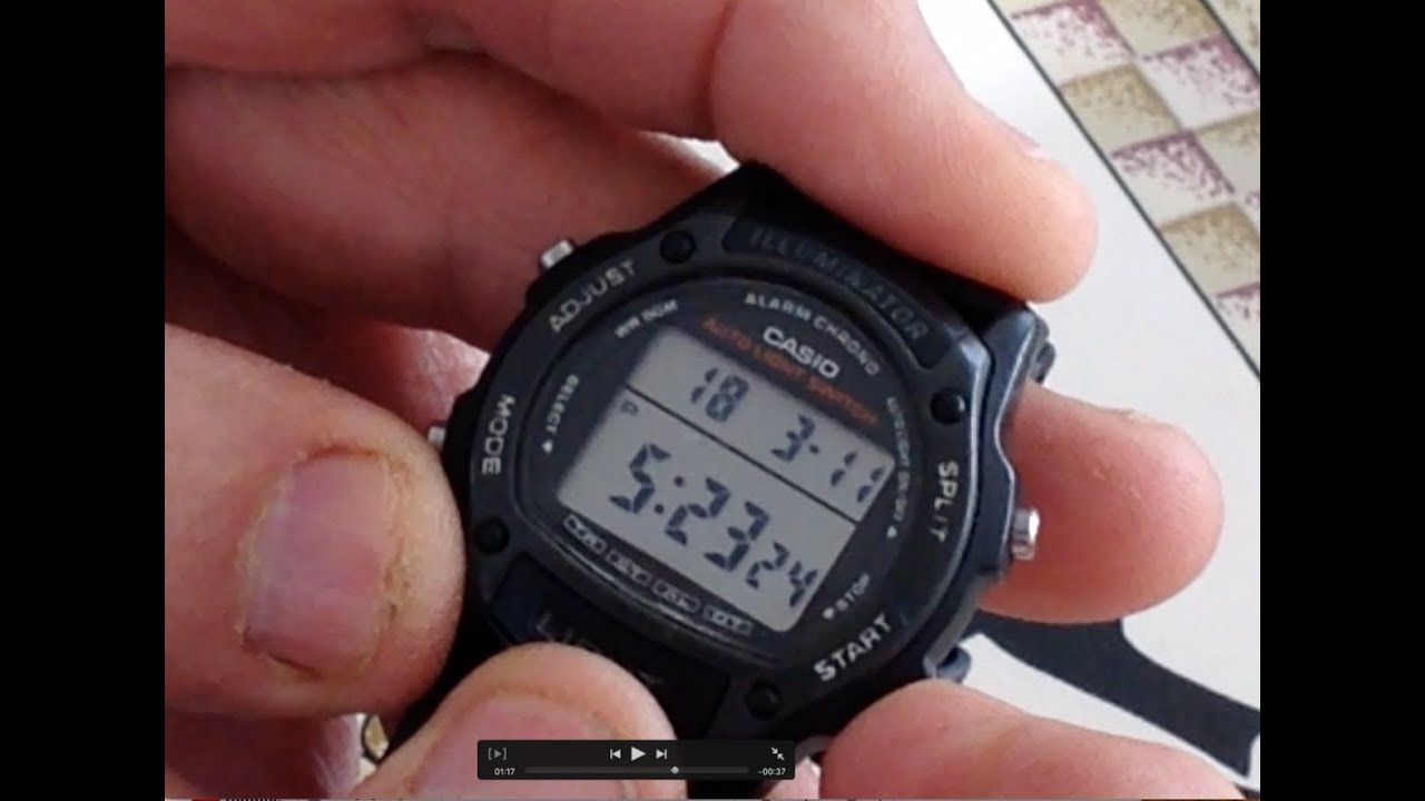 how to change the date on casio illuminator watch