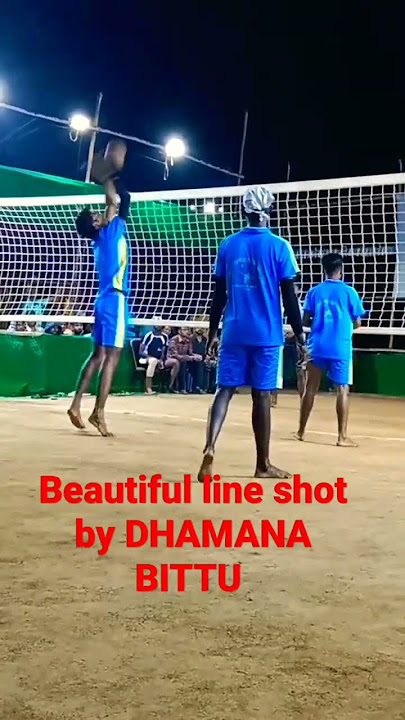 #volleyballtournament #dhamana #volleyballplayer double hand line Shot by  DHAMANA BITTU ❤️❤️❤️