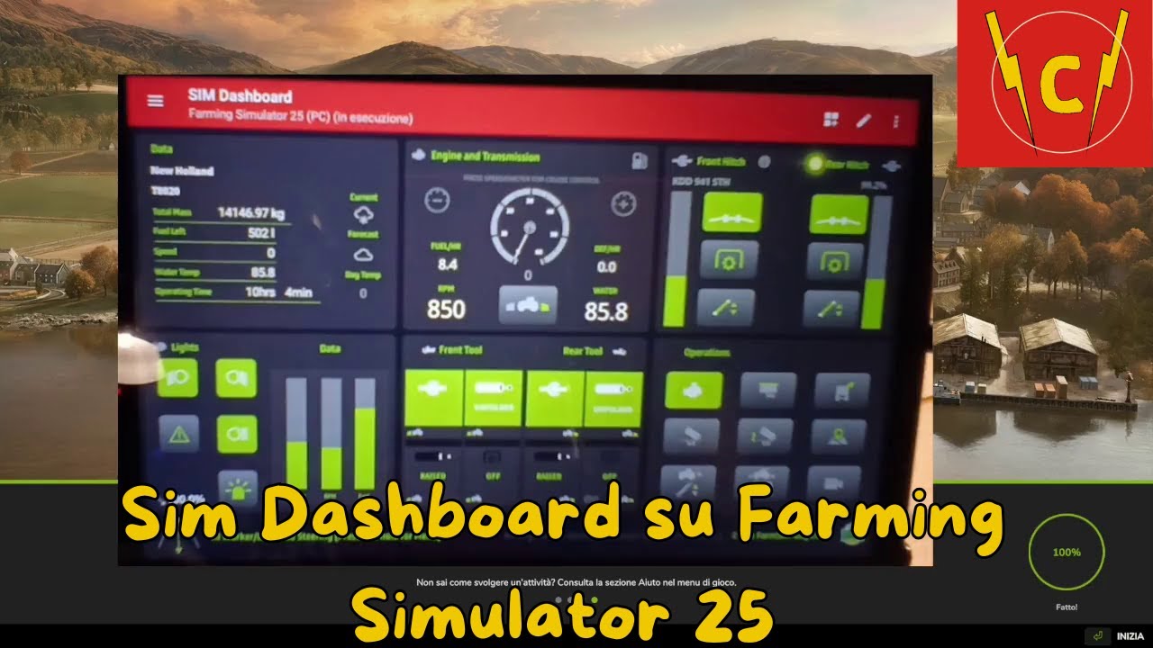 Sim Dashboard la dashboard per Farming Simulator ma non solo! - YouTube