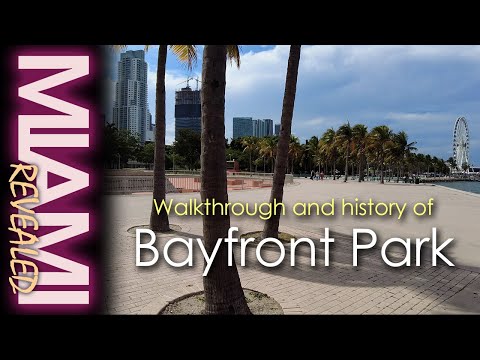 A walkthrough and history of Bayfront Park in Miami (4K)
