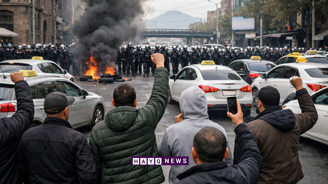 #ՈՒՂԻՂ․ Օնլայն տաքսու վարորդների բողոքի ակցիան