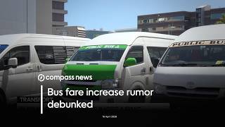 Bus fare increase rumor debunked