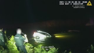 'There's water coming in the car!': St. Johns County Sheriff's deputy rescues teenagers from sinking