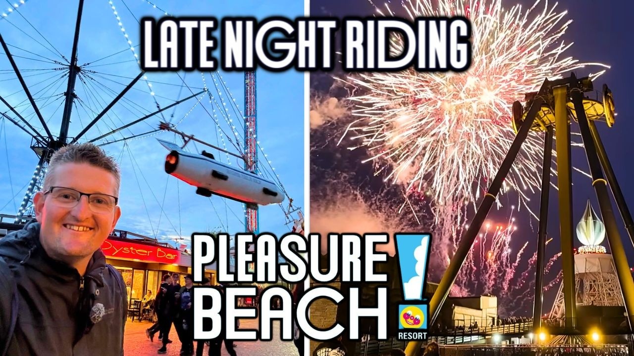 Blackpool Pleasure Beach Late Night Rides & Fireworks Vlog 2026