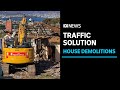 House demolitions mark start of bid to fix traffic congestion at Hobart&#39;s Southern Outlet | ABC News