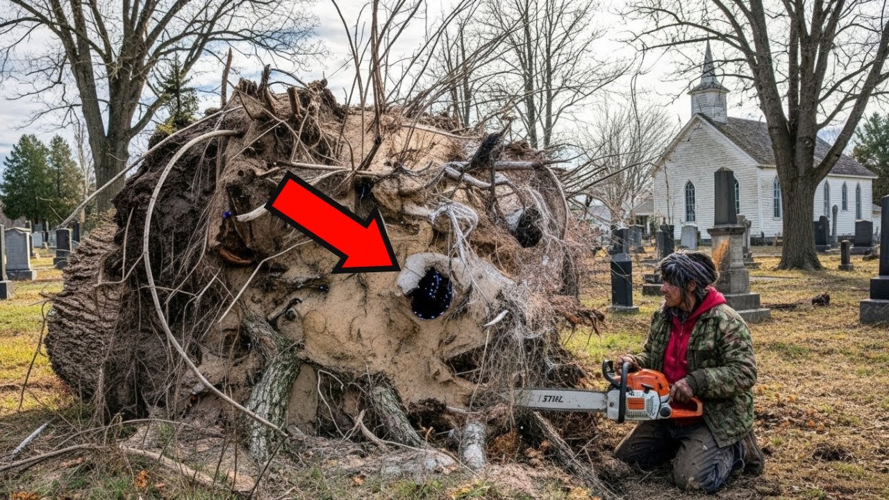 Homeless Mom find A shocking stump in a cemetery — What She  Found Inside Was a 100 Year Old Mystery