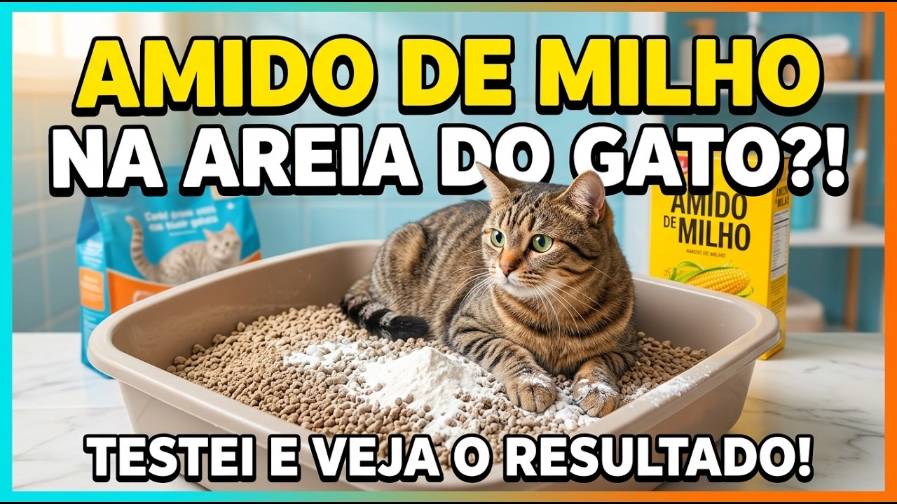 Amido de milho na areia dos gatos? Será que dá certo?  - Gatil Hauser