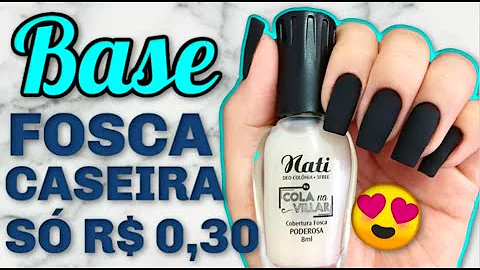 Como fazer uma base fosca?