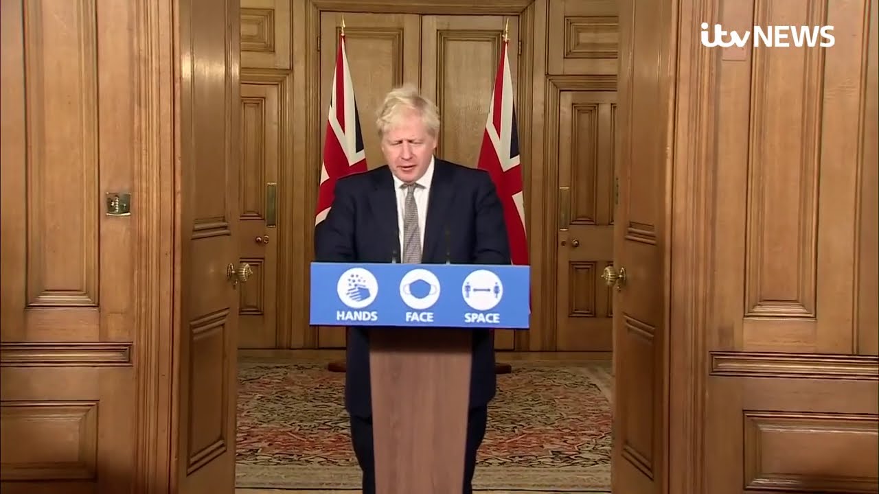 Boris Johnson Announces New National Lockdown For England Itv News Youtube