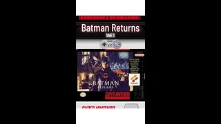 Batman Returns on the Super Nintendo #batmanreturns #snesgames #supernintendo #retrogames #retrogami