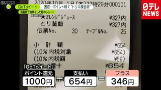 ＧｏＴｏイートで“錬金術”　農水省は注視（2020年10月7日放送「news zero」より）