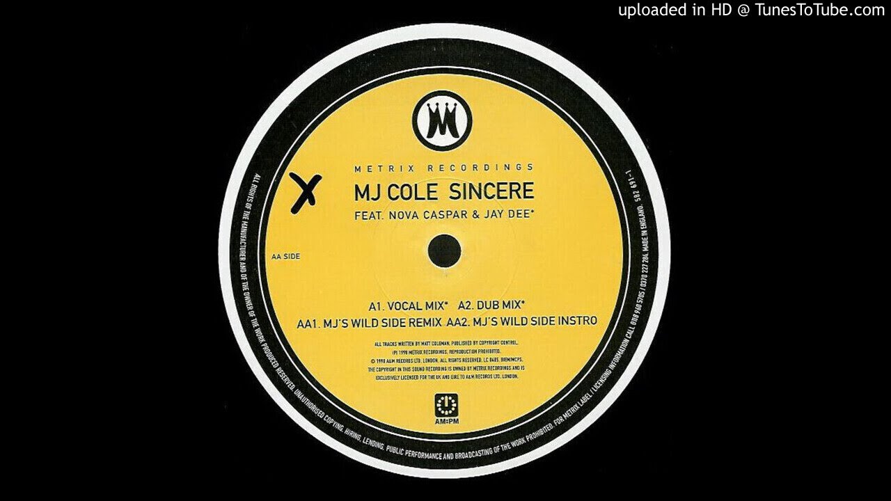 MJ Cole - Sincere (Dub Mix) - YouTube MJ Cole - Sincere (Dub Mix) - YouTube