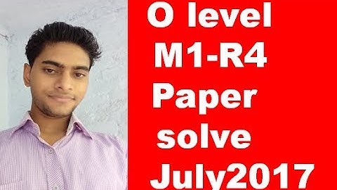 O Level Doeacc/Nielit  M1-R4 IT Tools And BUsiness System Question Paper July 2017 Solution All