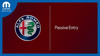 Passive Entry | How To | 2022 Alfa Romeo Giulia & Stelvio