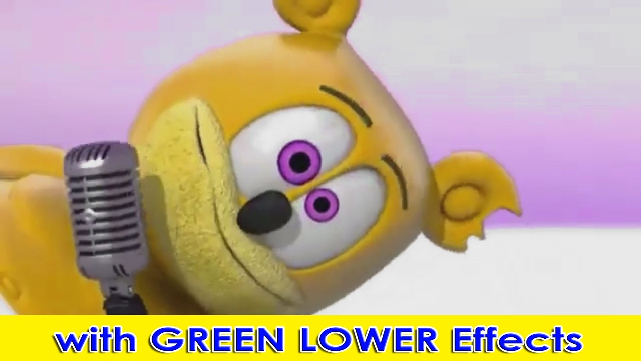 Gummy Bear Remix in Green Lower Effects with SUPER VIDEO & AUDIO EFFECTS