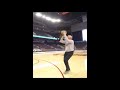 Clippers owner steve ballmer effortlessly makes a 3 point jumpshot 10818