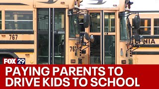Philly school district will pay parents to drive their kids to school to combat bus driver shortage