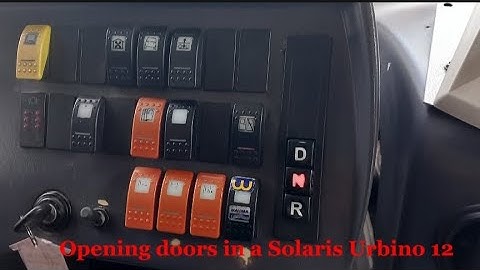 Pushing buttons in a Solaris Urbino 12, year 2003 entered the enterprise.