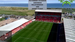 Aberdeen Pittodrie stadium walk and drone flight