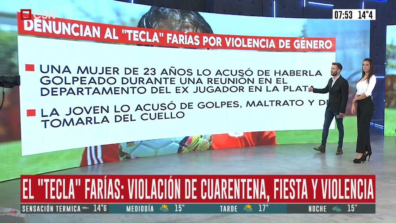 Grave denuncia al "Tecla" Farías por violencia de género - YouTube