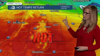 Extra hot weather returns this week