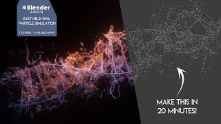 Blender | How to make an Easy Helix DNA Particle Simulation | EEVEE - TUTORIAL screenshot 5