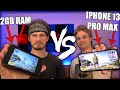 IPHONE 13 PRO vs 2GB RAM PHONE 🤣