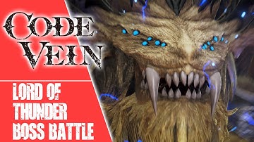 Code Vein | Lord of Thunder Boss Battle (DLC) With One Handed Sword