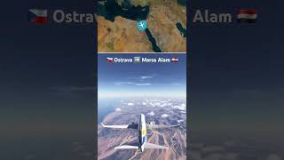 🇨🇿 Ostrava ➡️ Marsa Alam 🇪🇬 #plane #aviation #travel #egypt #czech