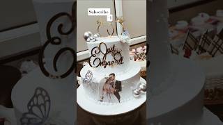 Beautiful Cake Design Anniversary 😍#birthdaycake #viralshort