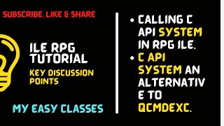 Calling C api SYSTEM in RPG ILE-system C API an alternative to QCMDEXC