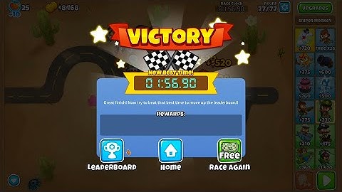 [BTD6] Race #140 "Bad To The Bone" 5th Place! (1:56.90)