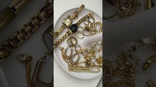 Chunky jewellery = bold vibe💍 layered chains & aesthetic details💌 #chunky jwellery#fashion #shorts
