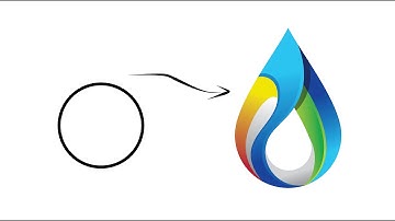 Modern Water Drop Logo Design Process | Coreldraw Tutorials | Ahsan sabri