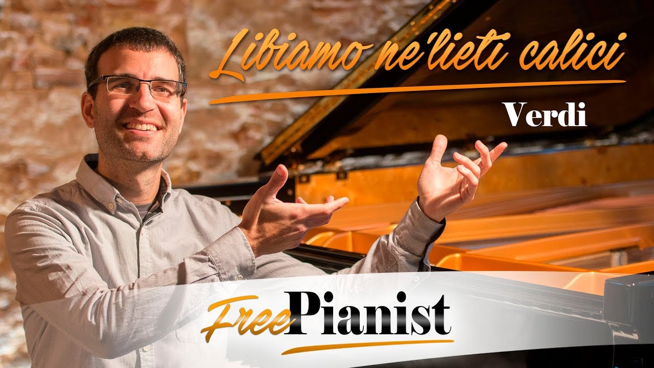 instrumental christian music Libiamo ne'lieti calici (Brindisi) - KARAOKE / PIANO ACCOMPANIMENT - La Traviata - Verdi