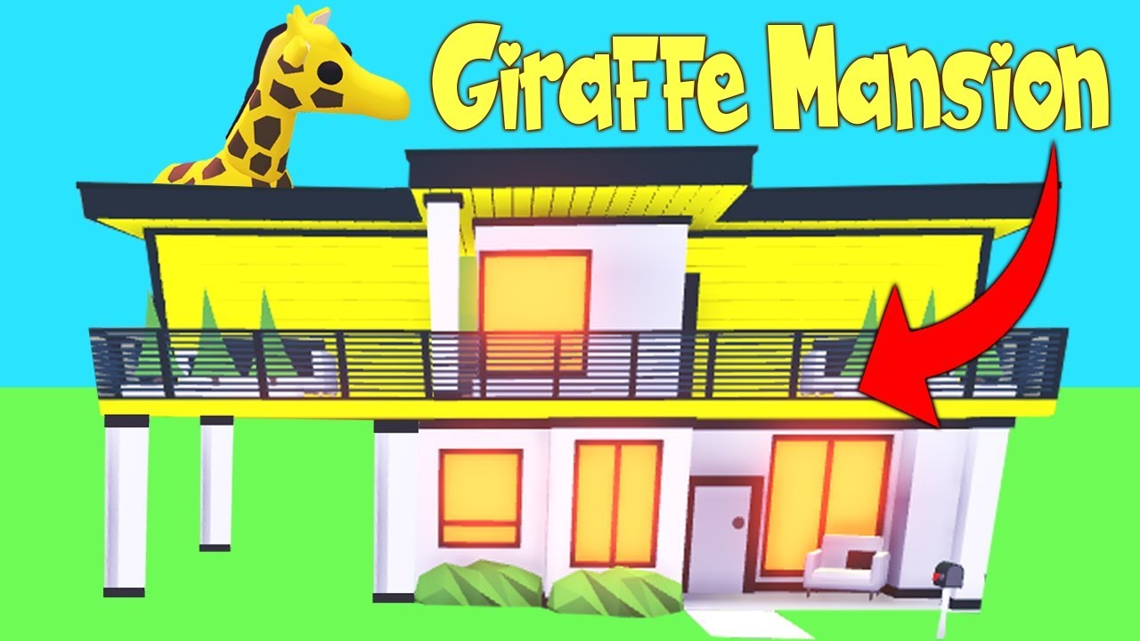 I Bought A Giraffe Mansion In Adopt Me Roblox Youtube