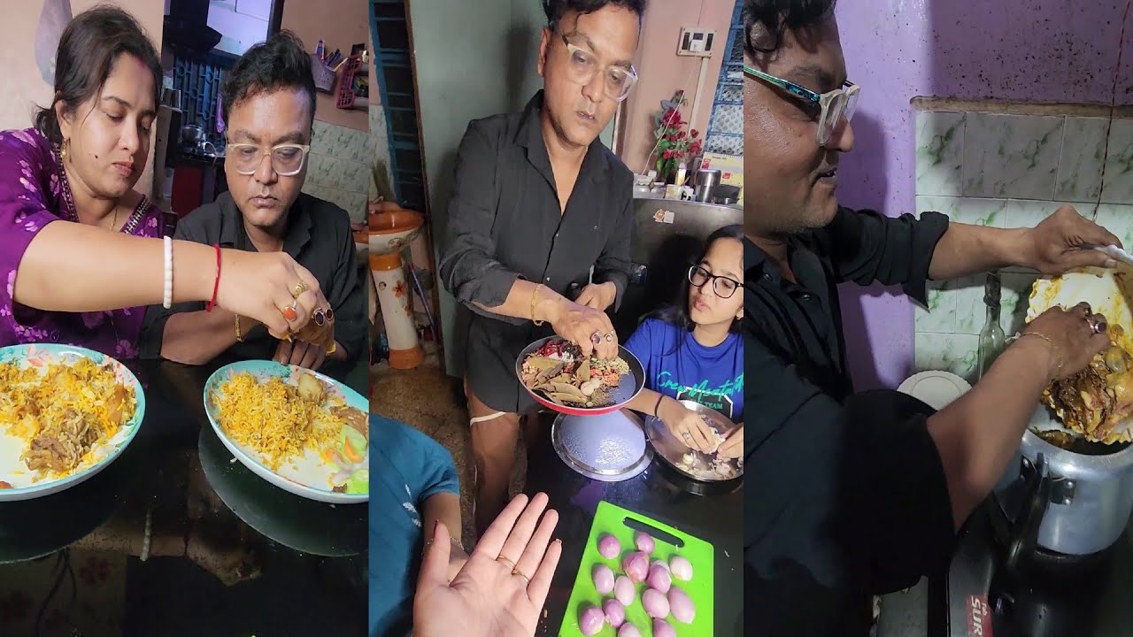 মেয়ের আবদারে প্রেসার কুকারে জয় অসাধারণ মটন বিরিয়ানি বানালো ,সেই স্বাদ। #lifestyle