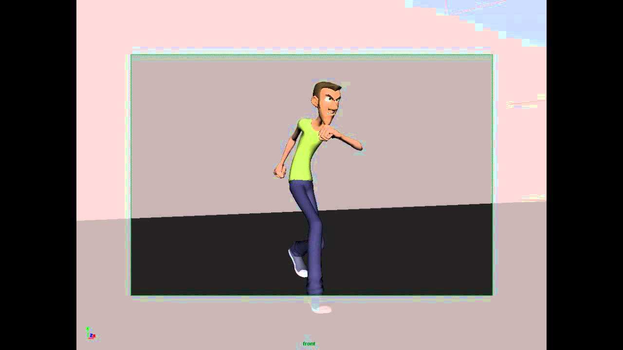 3D Walk Cycle Animation - YouTube