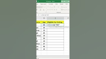 Voting Formula in Excel Using IF Function | Excel Tutorial for Beginners