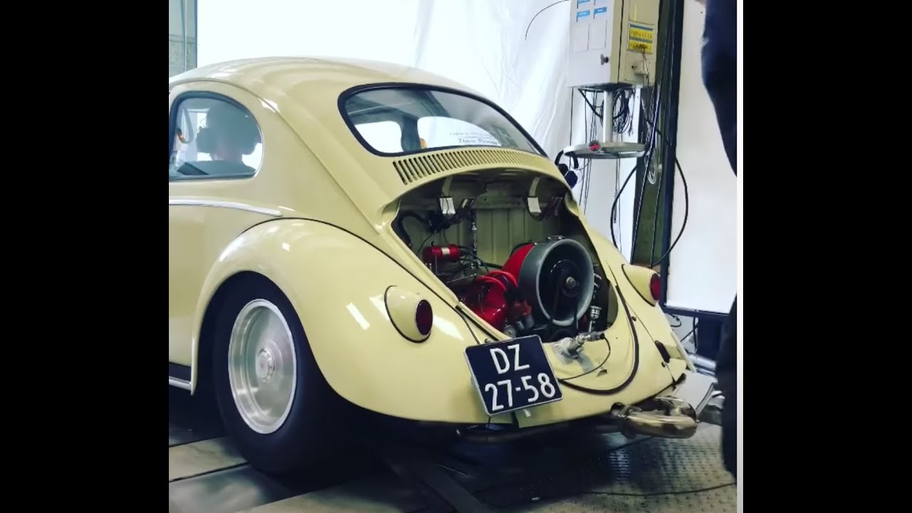 MY 1958 VW BUG ON THE DYNO 2257CC TYPE 4 PORSCHE 914 165BHP /// 240NM @ HR ENGINEERING