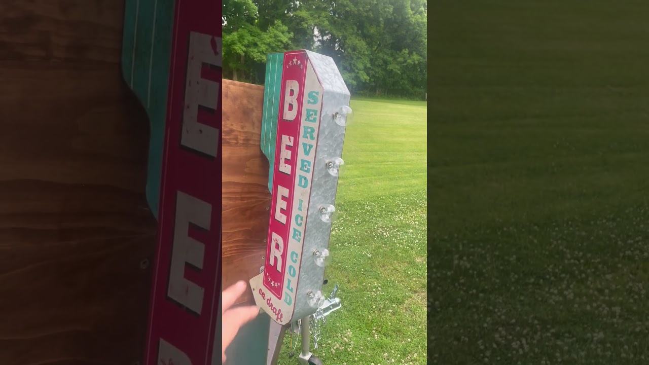 Vintage Patina Mobile Bar Trailer build