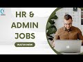 Jobs in hr and admin