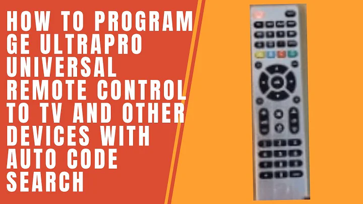 How to Program GE UltraPro Universal Remote Control to TV and Other Devices With Auto Code Search