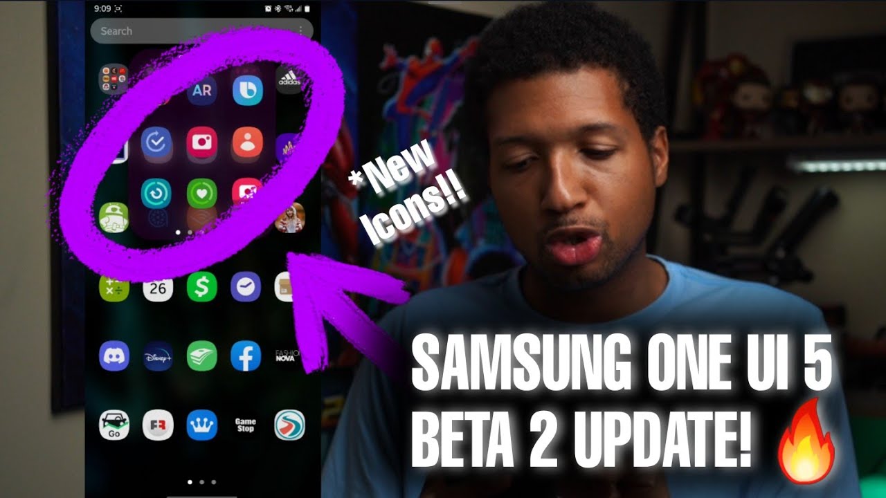 Samsung One UI 5 Beta 2 Is Out - What's New BESIDES The Icons?? - YouTube