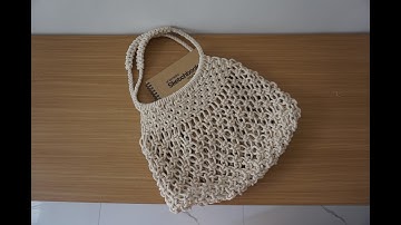 DIY Macrame Net Bag | Beach Bag | Summer bag | Macrame bag tutorial