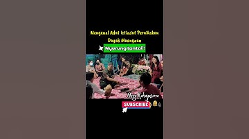 Adat Istiadat (Pernikahan Dayak Maanyaan)?!